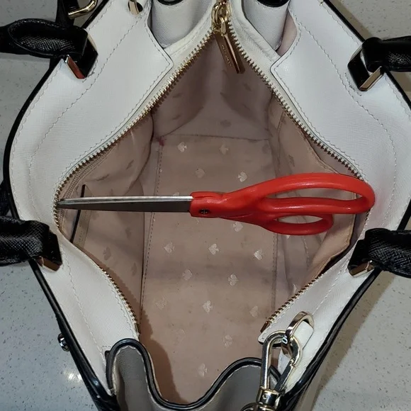 KATE SPADE 3 tone Saffiano leather crossbody bag - Picture 7 of 12